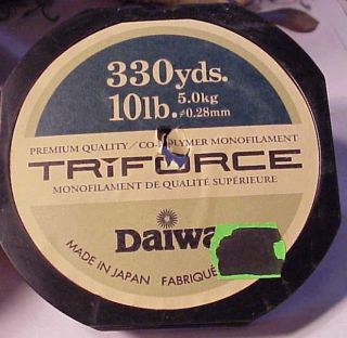 Daiwa Triforce Fishing Line 10 lb Test 330 yds Clear