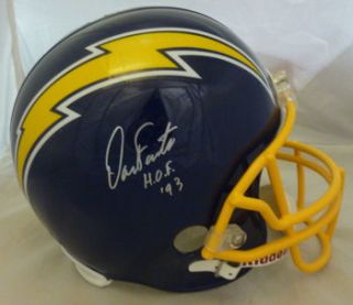 Dan Fouts Autographed Signed San Diego Chargers Full Size Blue Helmet