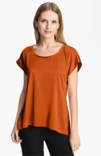 Eileen Fisher Stretch Silk Charmeuse Blouse