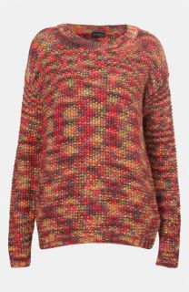 Topshop Rainbow Tweed Sweater