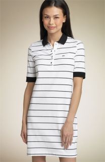 Lacoste Half Sleeve Stripe Polo Dress