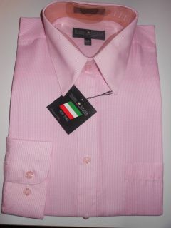 Daniel Ellissa 16 16 5 35 36 Pink Pinstripe Mens Dress Shirt