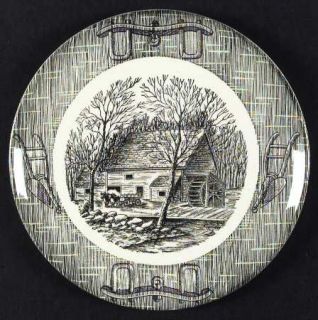 manufacturer scio pattern currier and ives green piece dinner plate