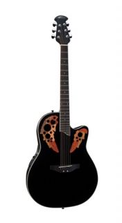 ovation applause series ae148 cutaway acoustic electric guitar black