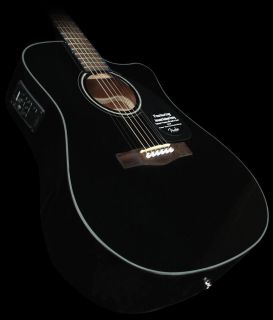 Fender CD 110CE Cutaway Acoustic Electric Guitar Black