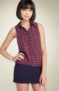 We The Free Highlands Plaid Mock Two Piece Dress