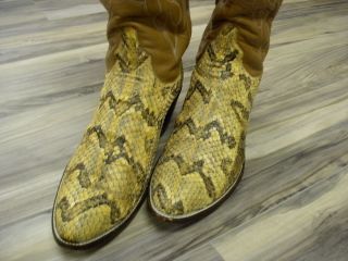  Custom Cane Break Rattlesnake Boots 11 5