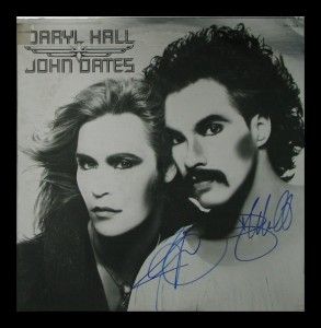 Hall Oates Signed LP Record Album X2 Authentic Autographs Pop R B Duo
