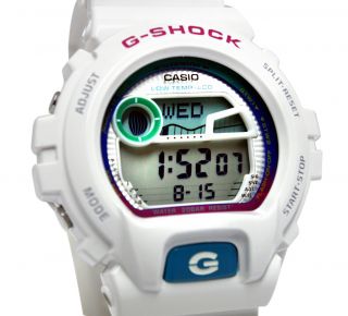 Casio GLX6900 7 g shock digital dial white resin strap men watch NEW