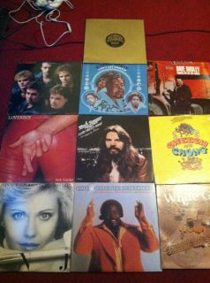  of 10 LP Records Very Nice Old Loverboy Dave Dudley Barry White Ect