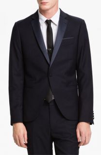 Topman Skinny Fit Single Button Tuxedo Jacket