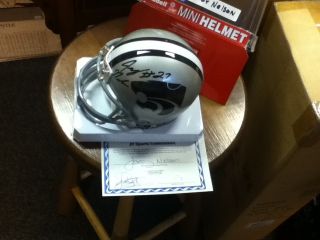 Jordy Nelson Autographed Kansas St Wildcats mini Helmet COA Hologram