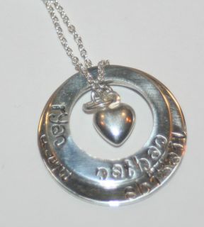 Personalized Sterling Silver Mom Washer Necklace/Jewelry/Gift w/ Names