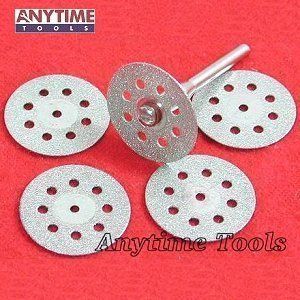 Anytime Tools 5 Diamond Cut Off Wheels Glass Rock lapidary Disc Saw