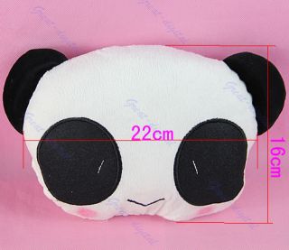 Cute Panda Car Seat Plush Head Waist Neck Lumbar Rest Cover Cushion