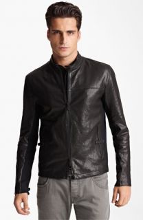 Armani Collezioni Leather Moto Jacket