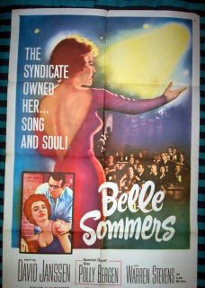 Belle Sommers 1S One Sheet Movie Poster 1962 David Janssen Polly