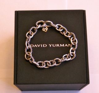 David Yurman Sterling Silver Small Link Chain Bracelet