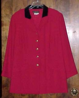 Womens Cynthia Howie Jacket Coat 20W Red