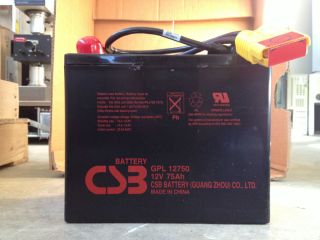 New APC CSB 12V 75AH SEALED Lead Acid Battery GPL 12750