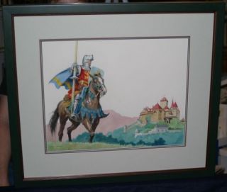 John Cullen Murphy Comic Art Painting King Arthur and Camelot Prince