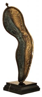Salvador Dali Hommage Bronze Sculpture Persistence of Memory Melting