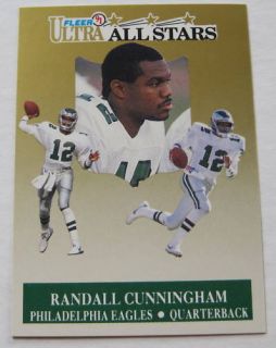 1991 Ultra All Stars Randall Cunningham Eagles Card 4