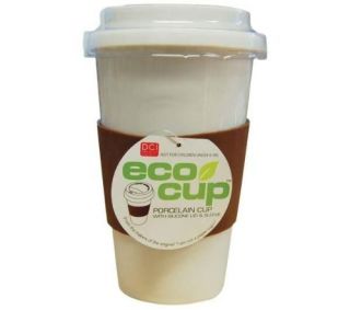 Eco Cup w/ Silicone Lid & Sleeve Coffee Tea i am not a