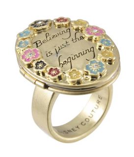 Couture Icon Gold Believing Is Just The Beginning Locket Ring