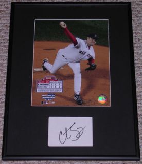 Curt Schilling WS Red Sox Signed Orig Auto Display UACC
