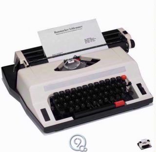 Rover 8000 Classic Manual Mechanical Typewriter Portable Word