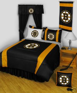Boston Bruins Sidelines NHL Bed in A Bag Set