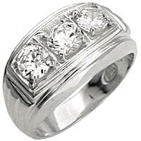  Clear April Birthstone Mens Custom Ring Jewelry Size 8 13
