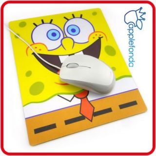 U298 Die Cut Face Cute Computer Mouse Pad Sponge Bob