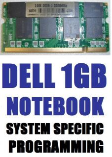 1GB PC2700 Dell Inspiron 700M DDR SODIMM Laptop Memory
