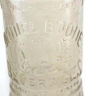 Vintage Daniel Boone Beverages Spencer, NC Embossed Soda Bottle