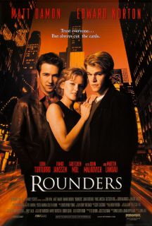 Rounders Movie Poster 1 Sided Original Rolled 27x40