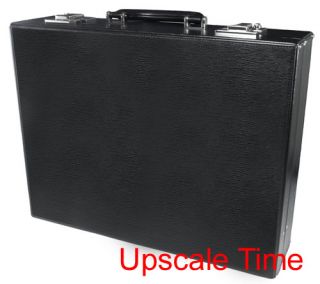 St Dupont Black Leather Attache Contraste Briefcase 074515