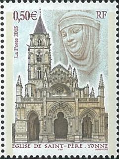  Stamp 2003 FRA0332 Eglise de Saint Pere Yonne Places Church