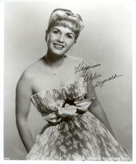 Debbie Reynolds Pretty Young Portrait Autographed