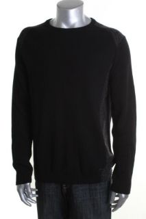 Calvin Klein New Snow Fire and Ice Black Marled Crew Neck Pullover