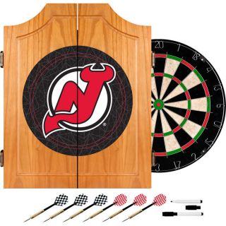  NHL New Jersey Devils Dart Cabinet with Darts and Board
