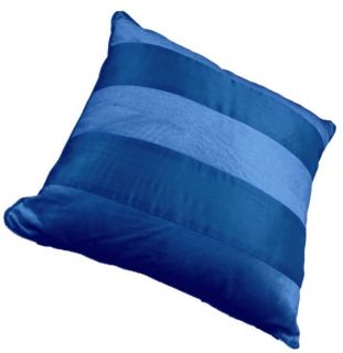 martha stewart velvet stripe deep blue 20 square decorative pillow new