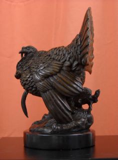 Farm Turkey Bronze Statue Thanksgiving Kitchen Decor