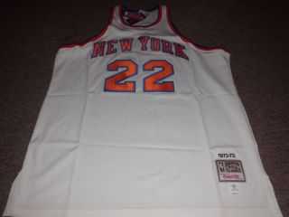  NBA Throwback New York Knicks Dave DeBusschere Jersey Size 54