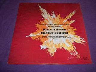 Dallastown High School Band 1983 District 7 Chorus Festival 12 LP