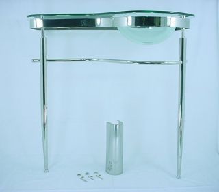 Decolav Tempered Glass Bathroom Lavatory Vanity Sink Vessel Bowl 2500T