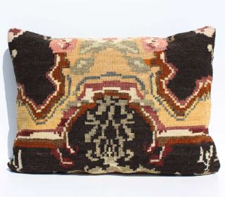 24 x 18 Decorative Pillow Cover Made from Handwoven Moldovan Floral