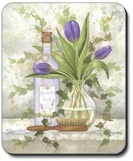 lavender bathroom decorative mouse pad