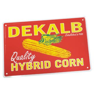 DEKALB SEED CO. SIGN RARE Flying Ear, 50 60S vintage logo 12 X 18